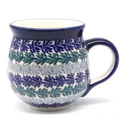 Janelle Imports Lady's Cup 10.5 Oz In Spruce Garland