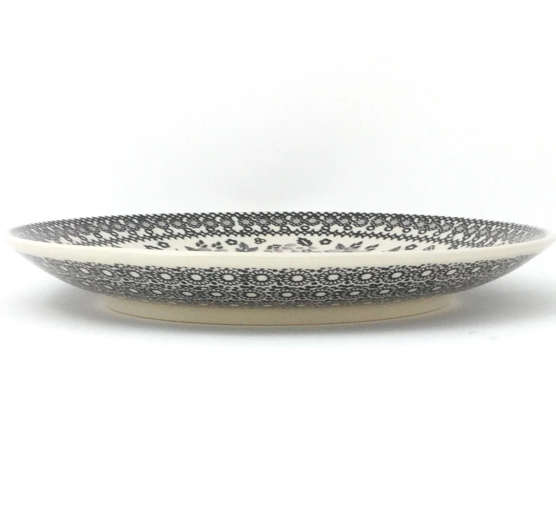 Janelle Imports Dinner Plate 10" In Gray & Black 4 Janelle Imports Dinner Plate 10" In Gray & Black