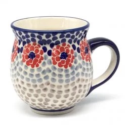 Janelle Imports Gentlemen's Cup 16 Oz Red Zinnia