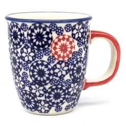 Janelle Imports Bistro Cup 10.5 Oz In Red Snowflake