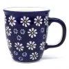 Janelle Imports Bistro Cup 10.5 Oz In Flowers On Blue