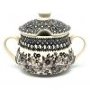Janelle Imports Family Style Sugar Bowl 14 Oz In Gray & Black