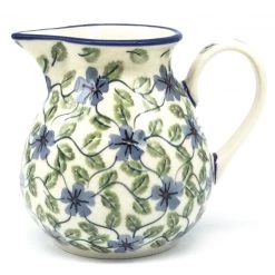 Janelle Imports Family Style Creamer 16 Oz In Blue Clematis