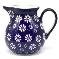 Janelle Imports Family Style Creamer 16 Oz In Flowers On Blue