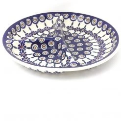 Janelle Imports Divided Plate In Peacock