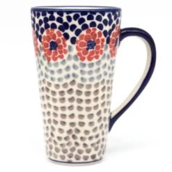 Janelle Imports Tall Cup 12 Oz In Red Zinnia