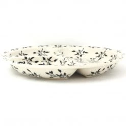 Janelle Imports Divided Plate In Simply Black