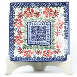 Janelle Imports Square Luncheon Plate In Spring Meadow