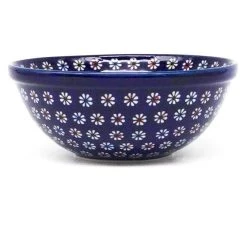 Janelle Imports New Soup Bowl 20 Oz In Tiny Flowers On Blue