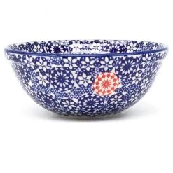 Janelle Imports New Soup Bowl 20 Oz In Red Snowflake