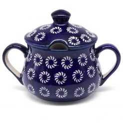 Janelle Imports Family Style Sugar Bowl 14 Oz In Pinwheel