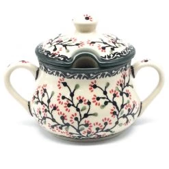 Janelle Imports Family Style Sugar Bowl 14 Oz In Japanese Cherry