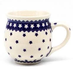 Janelle Imports Gentlemen's Cup 16 Oz In Blue Stars