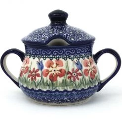 Janelle Imports Family Style Sugar Bowl 14 Oz In Spring Meadow