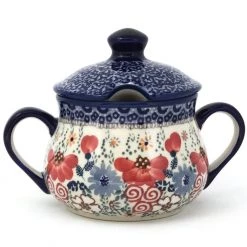 Janelle Imports Family Style Sugar Bowl 14 Oz In Perennial Garden