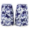 Janelle Imports Salt & Pepper Set In Blue Butterfly 1 Janelle Imports Salt & Pepper Set In Blue Butterfly