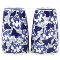 Janelle Imports Salt & Pepper Set In Blue Butterfly