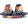 Janelle Imports Salt & Pepper Set W/Tray In Just Glorious