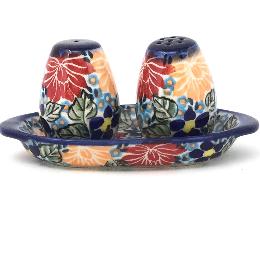 Janelle Imports Salt & Pepper Set W/Tray In Just Glorious 3 Janelle Imports Salt & Pepper Set W/Tray In Just Glorious