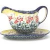 Janelle Imports Gravy Boat W/Tray 1 Qt In Country Summer