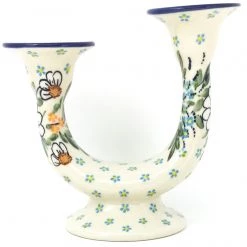 Janelle Imports Double Candle Holder In Spectacular Daisy