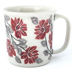 Janelle Imports Straight Cup 12 Oz In Red & Gray