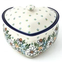 Janelle Imports Heart Covered Server 2 Qt In Spectacular Daisy
