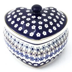 Janelle Imports Heart Covered Server 2 Qt In Simple Daisy