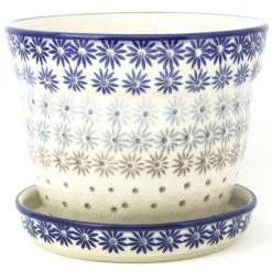 Janelle Imports Md Flower Pot W/Plate In All Stars