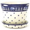 Janelle Imports Md Flower Pot W/Plate In Winter