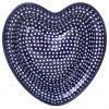 Janelle Imports Lg Hanging Heart Dish In Blue Elegance