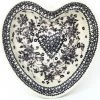 Janelle Imports Lg Hanging Heart Dish In Gray & Black