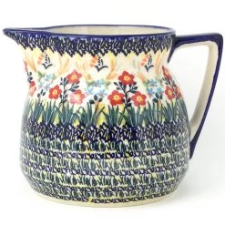 Janelle Imports Wide Pitcher 1.7 Qt In Autumn Bouquet