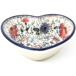 Janelle Imports Sm Hanging Heart Dish In Perennial Garden