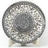 Janelle Imports Dinner Plate 11" In Gray & Black