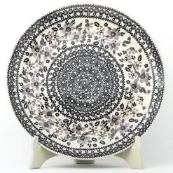 Janelle Imports Dinner Plate 11" In Gray & Black