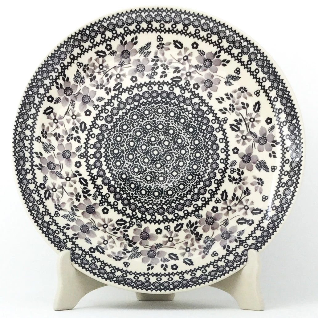 Janelle Imports Dinner Plate 11" In Gray & Black 3 Janelle Imports Dinner Plate 11" In Gray & Black