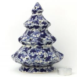 Janelle Imports Tree Tea Candle Holder In Blue Butterfly