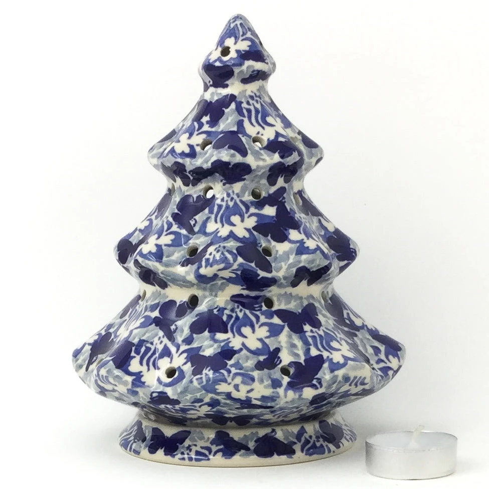 Janelle Imports Tree Tea Candle Holder In Blue Butterfly 3 Janelle Imports Tree Tea Candle Holder In Blue Butterfly