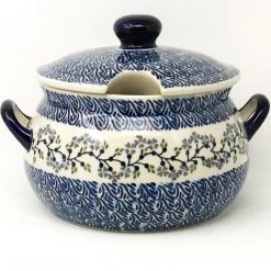 Janelle Imports Covered Tureen 4 Qt In Blue Meadow