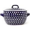 Janelle Imports Covered Keeper 3 Qt In White Polka-Dot