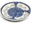 Janelle Imports Divided Plate In Blue Meadow