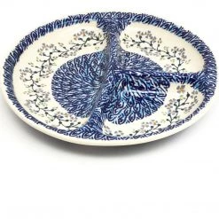 Janelle Imports Divided Plate In Blue Meadow