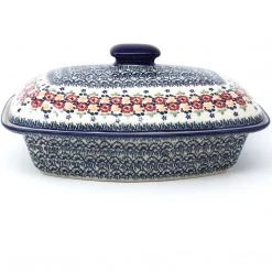 Janelle Imports Rect. Server W/Cover 2 Qt In Wild Roses