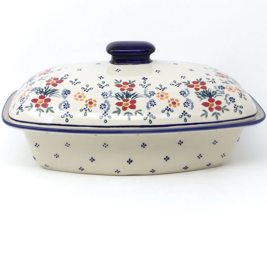 Janelle Imports Rect. Server W/Cover 2 Qt In Delicate Flowers 3 Janelle Imports Rect. Server W/Cover 2 Qt In Delicate Flowers