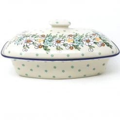 Janelle Imports Rect. Server W/Cover 2 Qt In Spectacular Daisy