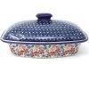 Janelle Imports Rect. Server W/Cover 2 Qt In Wild Flowers 2 Janelle Imports Rect. Server W/Cover 2 Qt In Wild Flowers