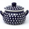 Janelle Imports Covered Tureen 1 Qt In White Polka-Dot