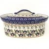 Janelle Imports Oval Server W/Cover 1 Qt In Forget-Me-Not 1 Janelle Imports Oval Server W/Cover 1 Qt In Forget-Me-Not