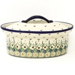 Janelle Imports Oval Server W/Cover 1 Qt In Spring